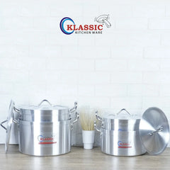Klassic Aluminium Steel Supreme Cooking Pots Set – Durable, Easy-to-Clean Cookware for Gas, Electric & Induction Hobs (UK) - Klassic Kitchenware UK