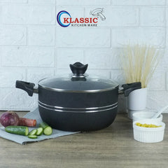 Klassic Non Stick Cooking Pots Set - Durable Non-Stick Coating - Suitable for All Stoves | Dishwasher Safe & Easy to Clean - Klassic Kitchenware UK