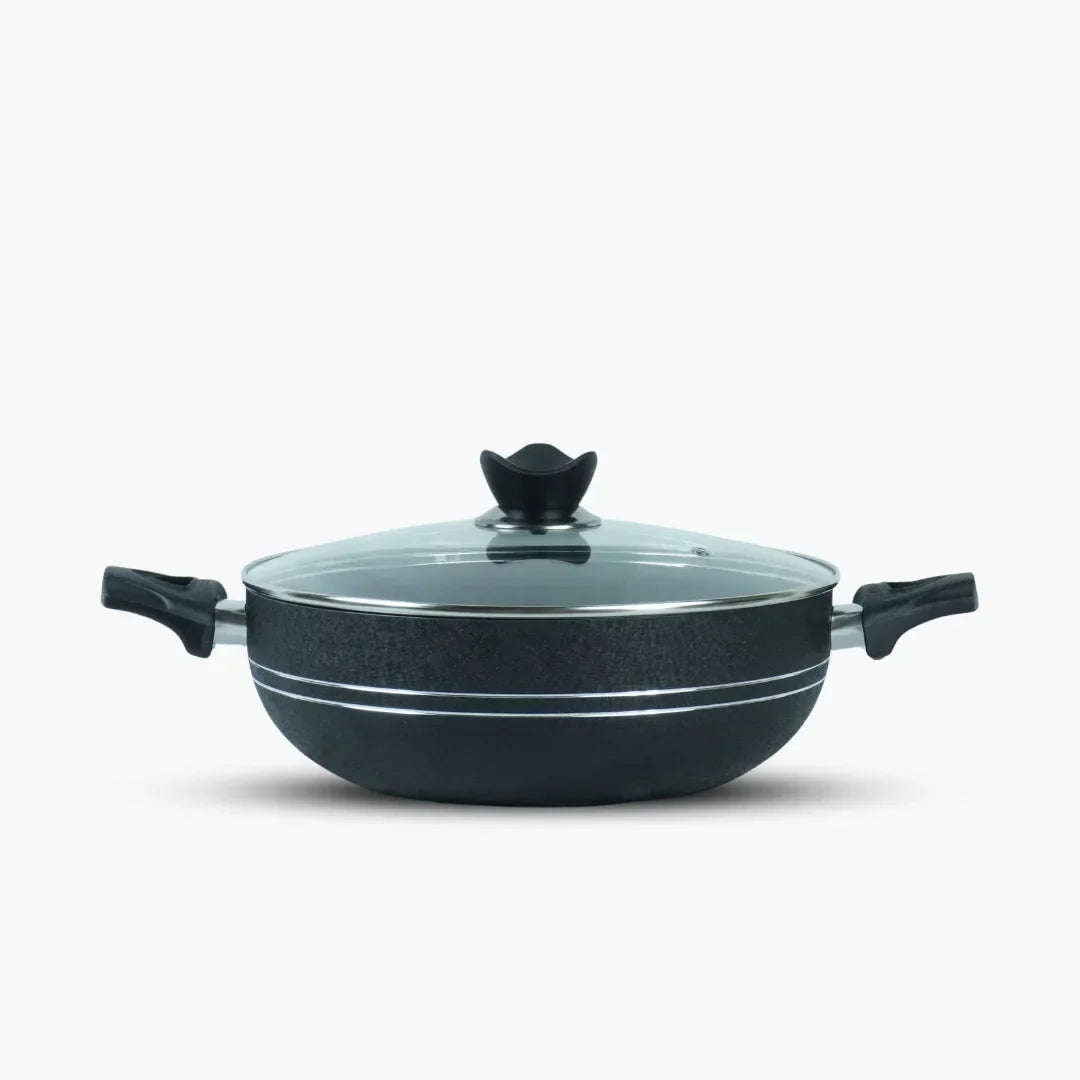 Klassic Induction Base Wok - Versatile Non-Stick deep Wok Cookware for Flawless Stir-Frying | Heat-Resistant Handle | Easy to Clean - Klassic Kitchenware UK