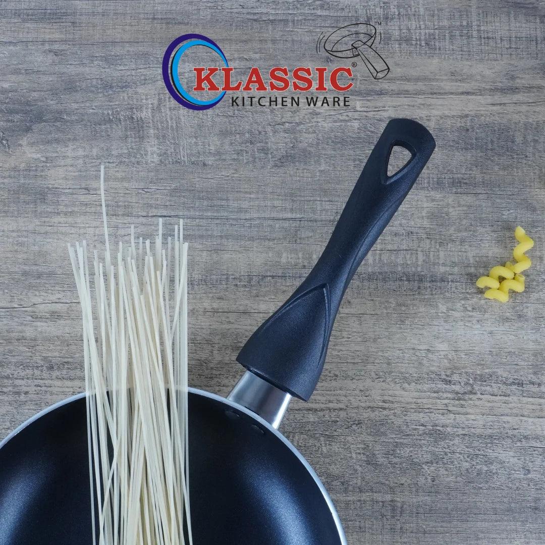 Non Stick Round Friyng Pan -Suitable for Electric, Induction, Ceramic and Gas Cooking, Dishwasher Safe - Klassic Kitchenware UK