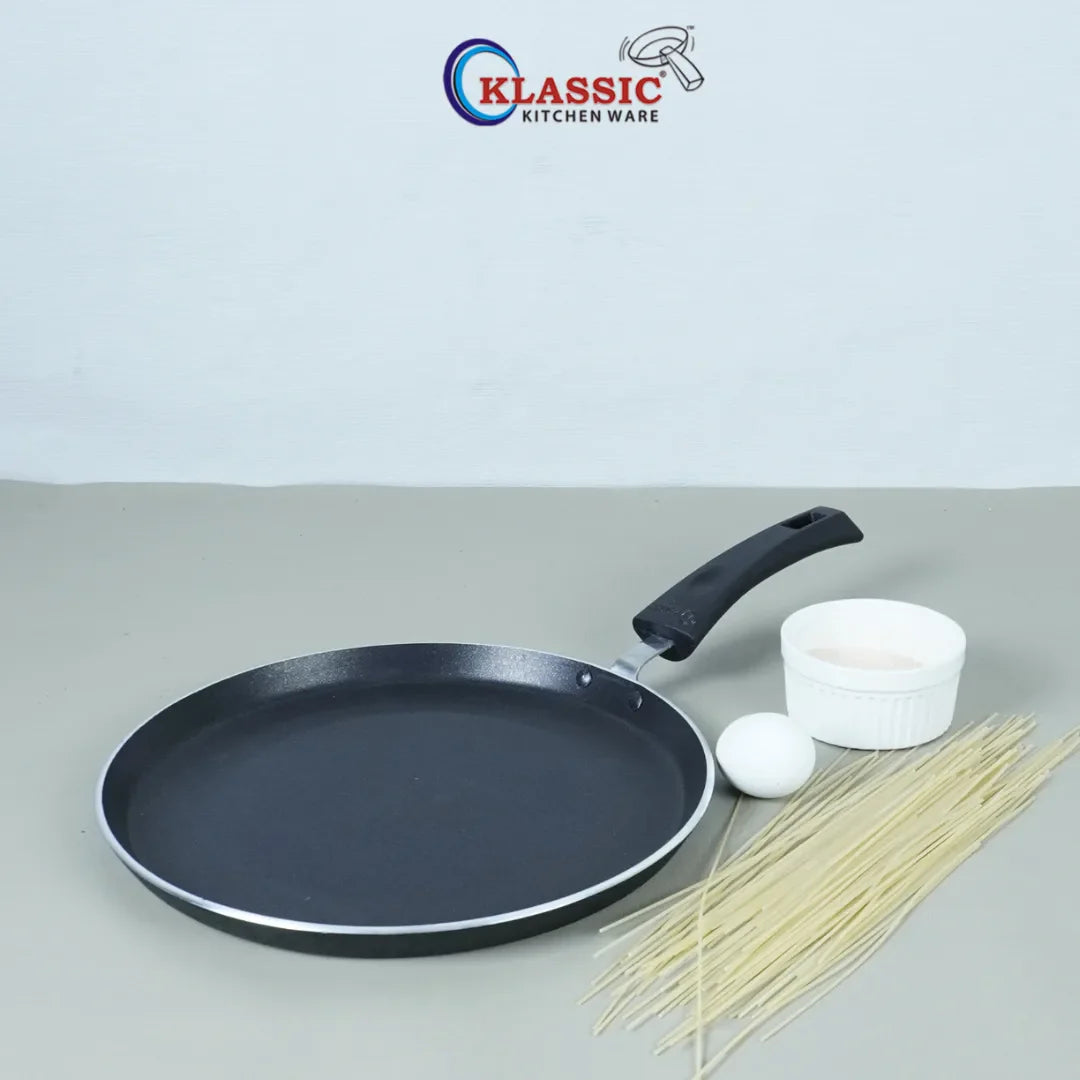 Klassic Non-Stick Induction Base Pizza & Crepe Pan – Easy Clean, All Hob Compatible - Klassic Kitchenware UK